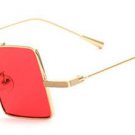 Retro Hippie Square Sunglasses Men Punk Eyewear Women Wide Bridge Mirror Coating Shades