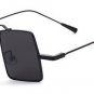 Retro Hippie Square Sunglasses Men Punk Eyewear Women Wide Bridge Mirror Coating Shades