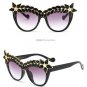 Trend Brand Designer Luxury Rhinestone Handmade Sunglasses Eyewear Frame Women Ladies High-end Sungl