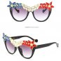 Trend Brand Designer Luxury Rhinestone Handmade Sunglasses Eyewear Frame Women Ladies High-end Sungl