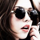 Retro High Quality Handsome Elegant Round Sunglasses Women Men Multicolor Eyewear Glasses UV400