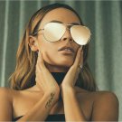 New Trend 2 Beams Alloy High-end Sunglasses Brand Designer Women Ladies Luxury Personality Avant-gar