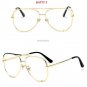 New Trend 2 Beams Alloy High-end Sunglasses Brand Designer Women Ladies Luxury Personality Avant-gar