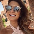 Superstar Style Women Men Alloy Sunglasses Brand Designer Vintage Luxury Personality Diamond Sunglas