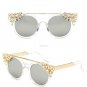 Superstar Style Women Men Alloy Sunglasses Brand Designer Vintage Luxury Personality Diamond Sunglas