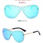 Trend High Quality Handsome Personality Integrated Sunglasses Women Men Multicolor Eyewear Glasses