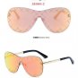 Trend High Quality Handsome Personality Integrated Sunglasses Women Men Multicolor Eyewear Glasses