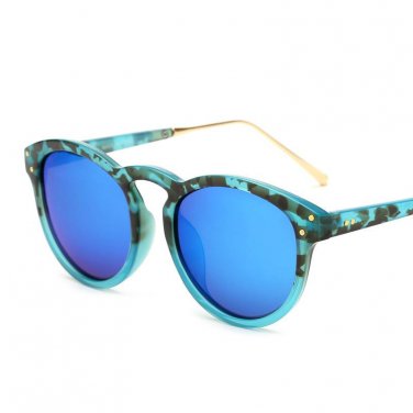 Round Polarized Rivet Sunglasses Brand Designer Women Men Handsome Elegant Driving Sunglasses UV400