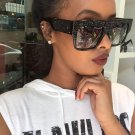 Trend Women Ladies Men All Match Sunglasses Brand Designer Vintage Luxury Rhinestone Personality Sun