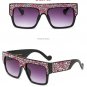 Trend Women Ladies Men All Match Sunglasses Brand Designer Vintage Luxury Rhinestone Personality Sun
