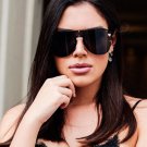 Oversized Alloy Texture Sun Glasses Brand Designer Concise Sunglasses For Women Men