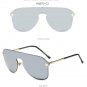Oversized Alloy Texture Sun Glasses Brand Designer Concise Sunglasses For Women Men