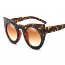 Rhinestone Rivet Sun Glasses Brand Designer Luxury Women Ladies Personality Elegant Sunglasses Oculo