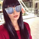 Cateye Women Men Big Frame Alloy Sunglasses Brand Designer Vintage High Quality Sunglasses UV400-Pro