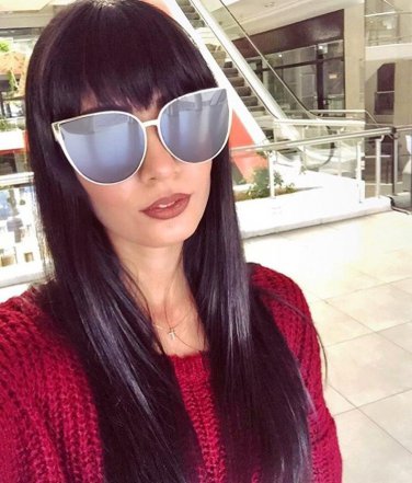 Cateye Women Men Big Frame Alloy Sunglasses Brand Designer Vintage High Quality Sunglasses UV400-Pro