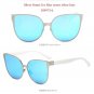 Cateye Women Men Big Frame Alloy Sunglasses Brand Designer Vintage High Quality Sunglasses UV400-Pro