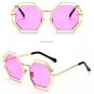 Retro Hollow Alloy Sunglasses Brand Designer Women Men Luxury Personality Cosy Shades Sunglasses Ocu