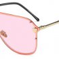 Oversize Integrated Lens Women Pilot Sunglasses Popular Men Mirror Coating Lens Goggle Shades UV400