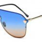 Oversize Integrated Lens Women Pilot Sunglasses Popular Men Mirror Coating Lens Goggle Shades UV400