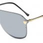 Oversize Integrated Lens Women Pilot Sunglasses Popular Men Mirror Coating Lens Goggle Shades UV400
