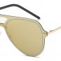 Classic Rimless Women Pilot Sunglasses Oversize Fashion Men Purple Integrated Mirror Lens Shades