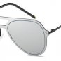 Classic Rimless Women Pilot Sunglasses Oversize Fashion Men Purple Integrated Mirror Lens Shades