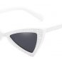Luxury Crystal Decoration Women Cat Eye Sunglasses Fashion Ladies Triangle Butterfly Sharp Shades UV