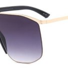 Oversize Integrated Lens Women Pilot Sunglasses Fashion Men Mirror Coating Lens Shades UV400
