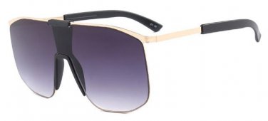 Oversize Integrated Lens Women Pilot Sunglasses Fashion Men Mirror Coating Lens Shades UV400