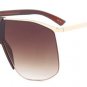 Oversize Integrated Lens Women Pilot Sunglasses Fashion Men Mirror Coating Lens Shades UV400