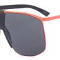 Oversize Integrated Lens Women Pilot Sunglasses Fashion Men Mirror Coating Lens Shades UV400