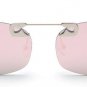 Unique Pin Sharp Bridge Women Rimless Cat Eye Sunglasses Fashion Men Transparent Red Lens Shades UV4