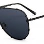 Oversize Integrated Lens Women Pilot Sunglasses Brand Designer Fashion Men Clear Red Lens Shades UV4