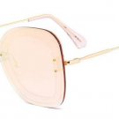 Retro Pearl Effect Women Square Sunglasses Fashion Ladies Pink Mirror Lens Glasses UV400