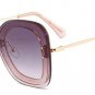 Retro Pearl Effect Women Square Sunglasses Fashion Ladies Pink Mirror Lens Glasses UV400