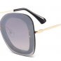 Retro Pearl Effect Women Square Sunglasses Fashion Ladies Pink Mirror Lens Glasses UV400