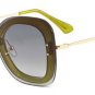 Retro Pearl Effect Women Square Sunglasses Fashion Ladies Pink Mirror Lens Glasses UV400