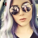 Vintage Women Round Steampunk Sunglasses Men Flip Separable Lens Mirror lens/Clear lens Retro Glasse