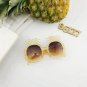Pineapple Frame Shiny Rhinestones Sunglasses Women 2018 Summer Style Crystal Decoration Oversized Fe