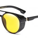 DRESSUUP Modern Fashion Steampunk Round Metal Men Round Sunglasses Brand Designer Glasses Zonnebril 