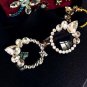 New Vintage Crystal Cat Eye Sunglasses Retro Rhinestone Sunglasses Summer Beach Metal flowers Glasse