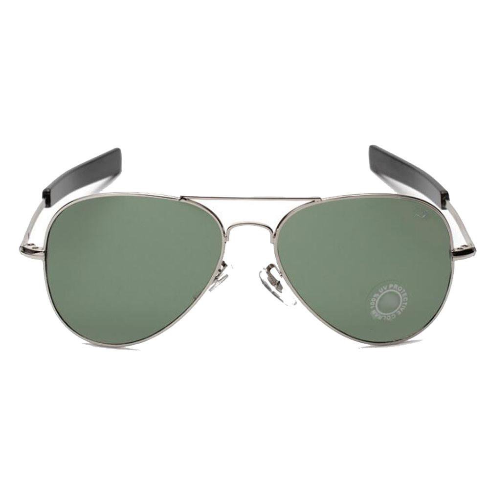 American Pilot Sunglasses US Aviator Military Bayonet Temples Wire Spatula Army Air Force Men UV400