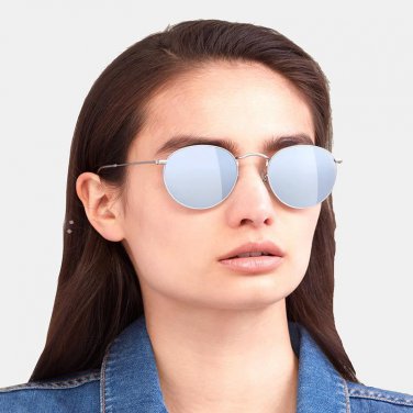 ADE WU Womens Sunglasses Brand Designer Polarized Round Vintage Retro Sun Glasses For Women Men Smal