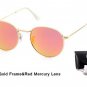 ADE WU Womens Sunglasses Brand Designer Polarized Round Vintage Retro Sun Glasses For Women Men Smal