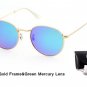 ADE WU Womens Sunglasses Brand Designer Polarized Round Vintage Retro Sun Glasses For Women Men Smal