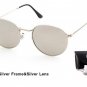 ADE WU Womens Sunglasses Brand Designer Polarized Round Vintage Retro Sun Glasses For Women Men Smal