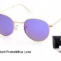 ADE WU Womens Sunglasses Brand Designer Polarized Round Vintage Retro Sun Glasses For Women Men Smal