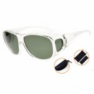 S030 Eyekepper Retro Style Large Lenses Polarized Fitover Sunglasses for Prescription Glasses