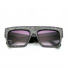 New Women Luxury Brand Design Crystal Cateye Sunglasses Mirror Retro Rhinestones Sun Glasses big Fem