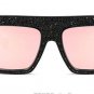 New Women Luxury Brand Design Crystal Cateye Sunglasses Mirror Retro Rhinestones Sun Glasses big Fem